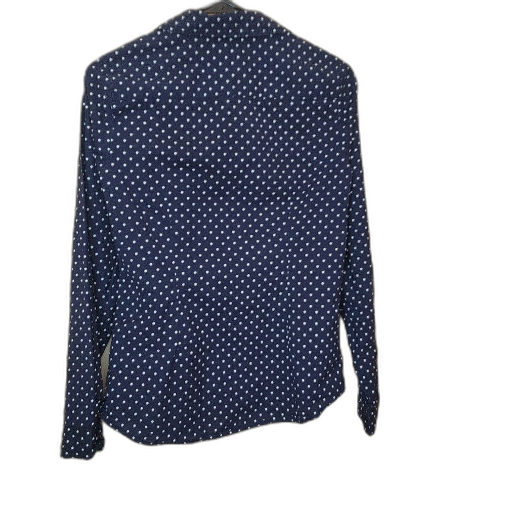 Tommy Hilfiger Blue Polka Dot Relaxed Fit Long Sleeve Button Down Collar Shirt S - Picture 2 of 2